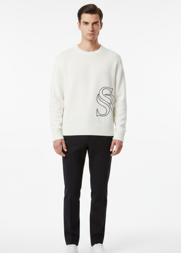 SR Initial Knitted Sweater