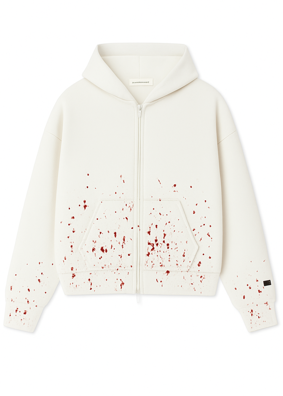 SR Blood Splatter Zip Hoodie