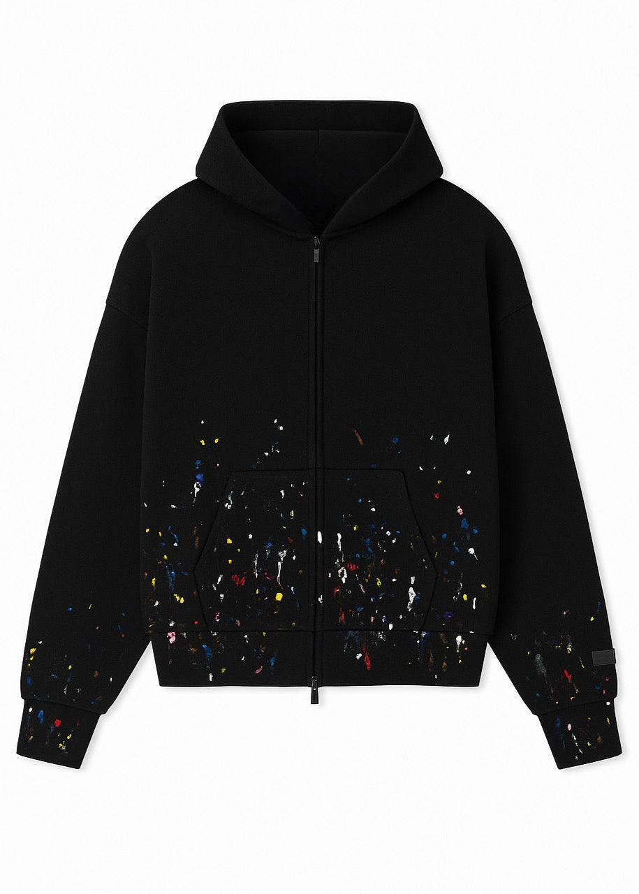 SR Multi Splatter Zip Hoodie