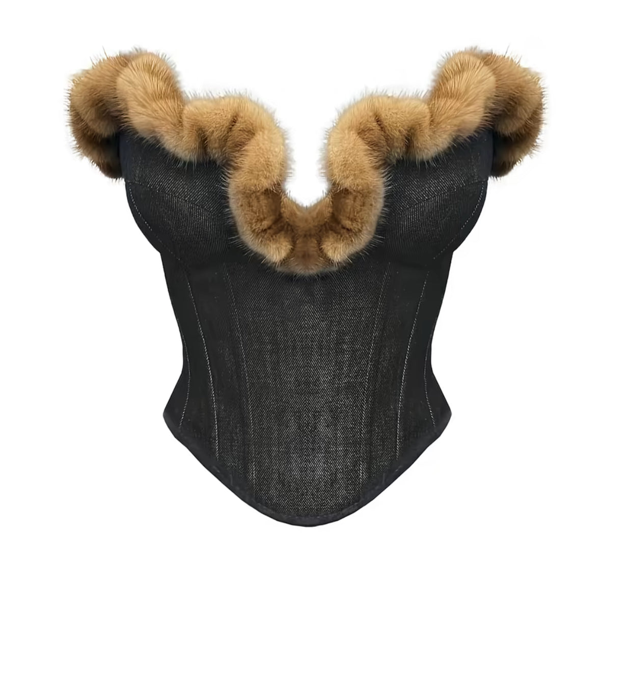 Fur top V1 - Black