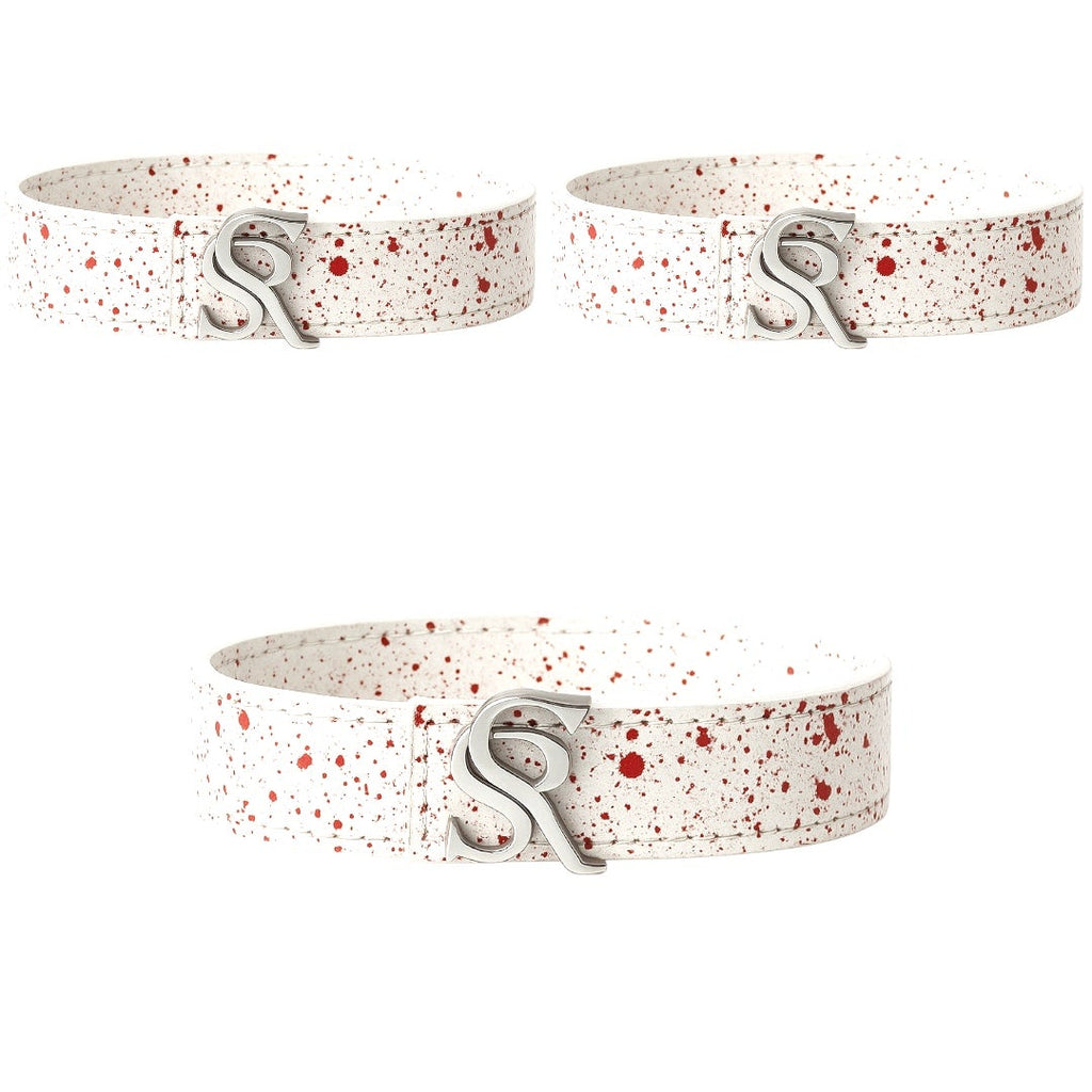 SR Leather Splatter Bracelet