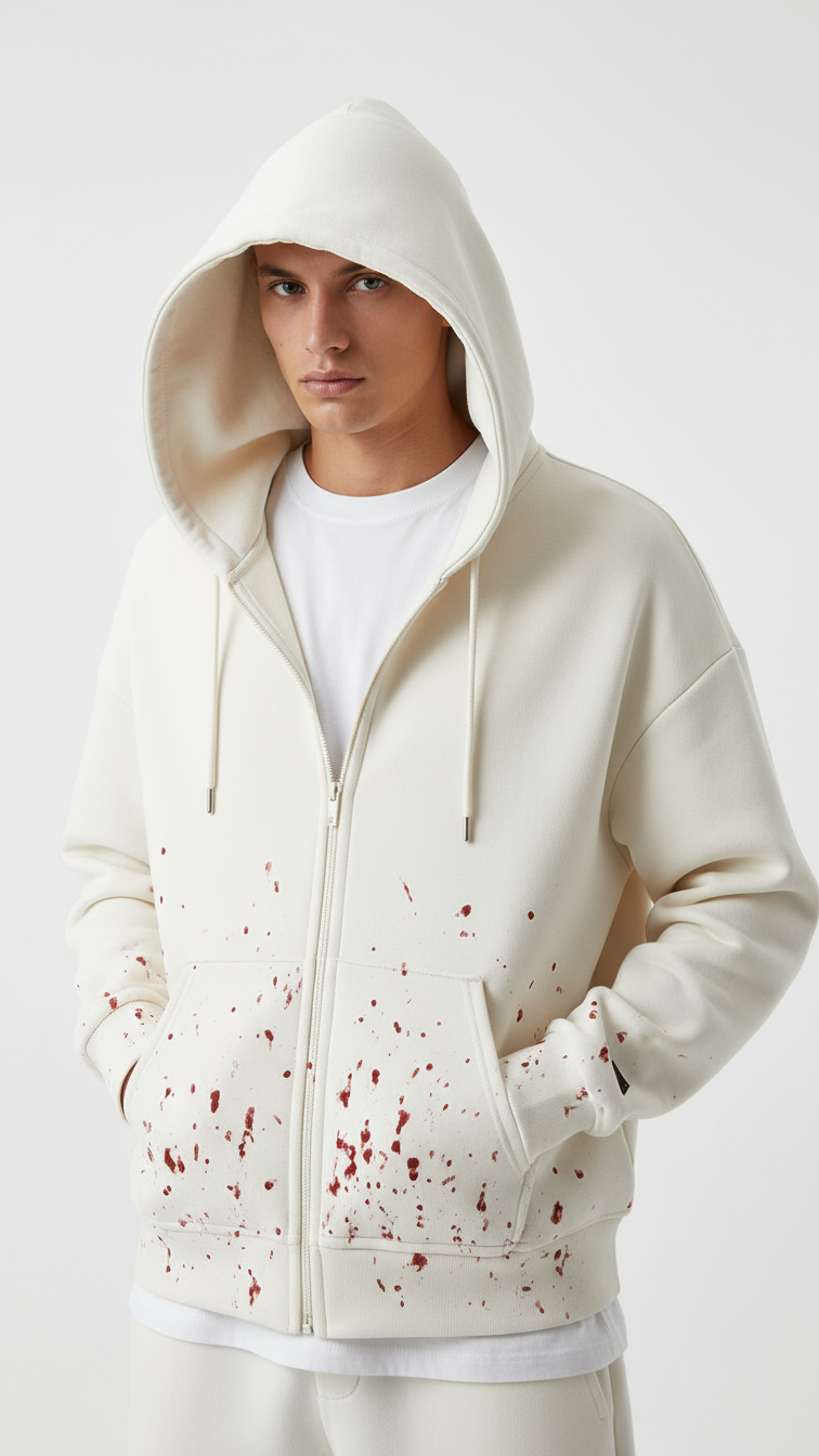 SR Blood Splatter Zip Hoodie