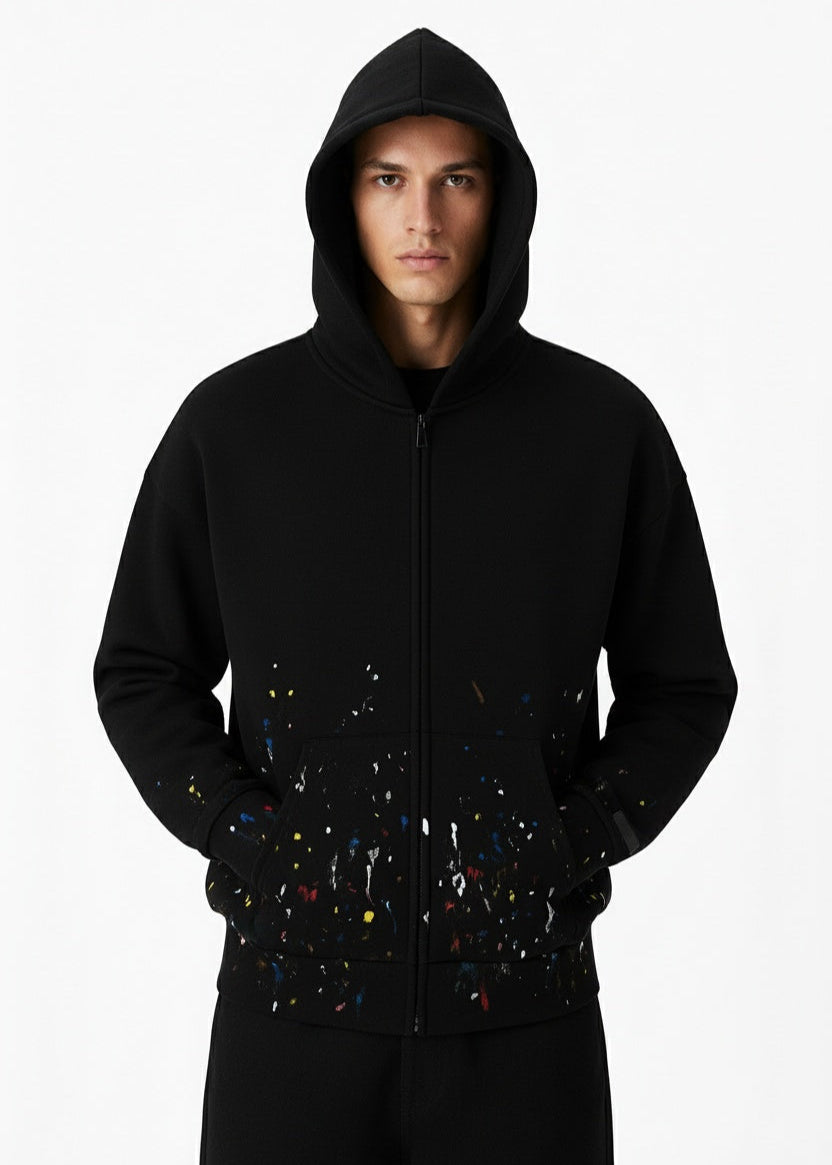 SR Multi Splatter Zip Hoodie