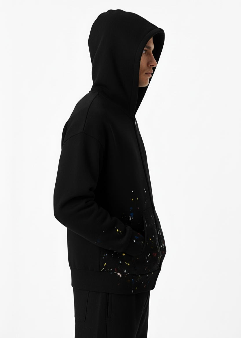 SR Multi Splatter Zip Hoodie