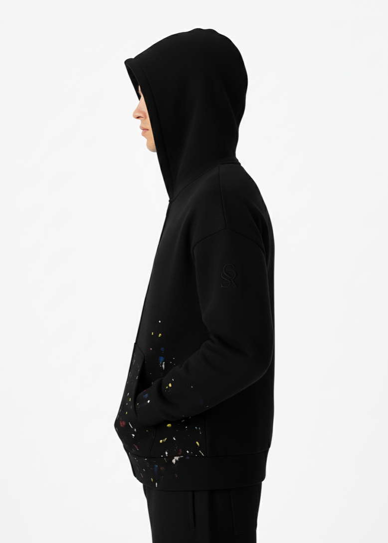 SR Multi Splatter Zip Hoodie